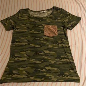 Army camo cute shirt